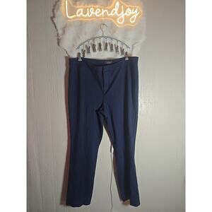 NYDJ Lift Tuck Navy Blue Basic Slacks Pants Plus Size 18W 18